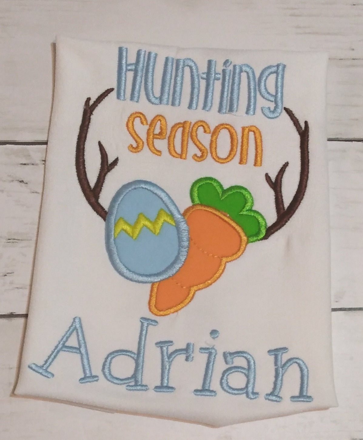 Embroidered Personalized Easter T-Shirt