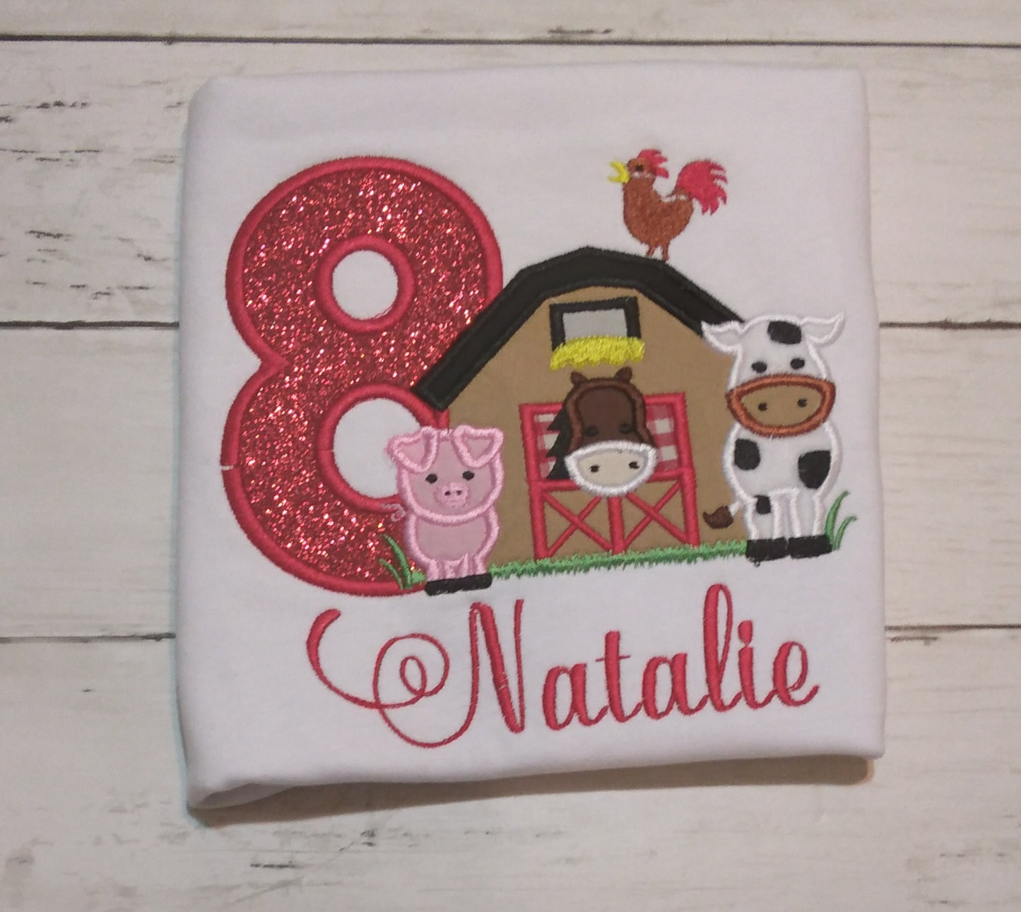 Embroidered Personalized Birthday T-Shirt