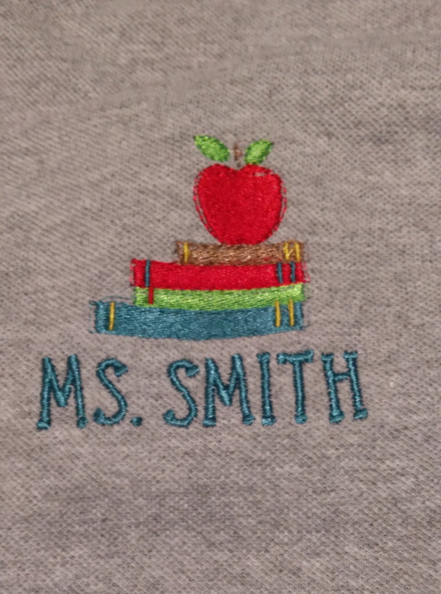 Embroidered Personalized Adult Women's Gray Polo Shirt