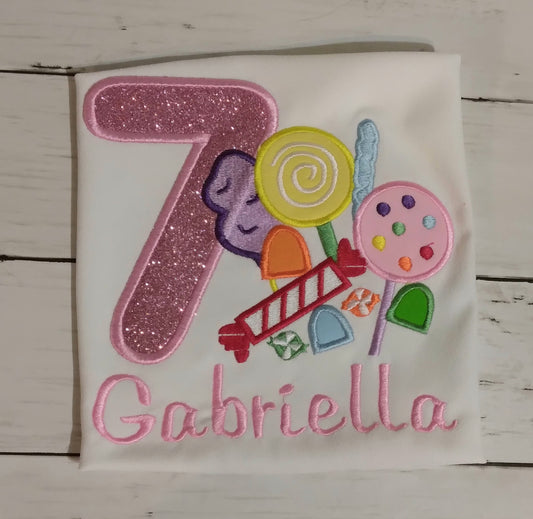 Embroidered Personalized Birthday T-Shirt