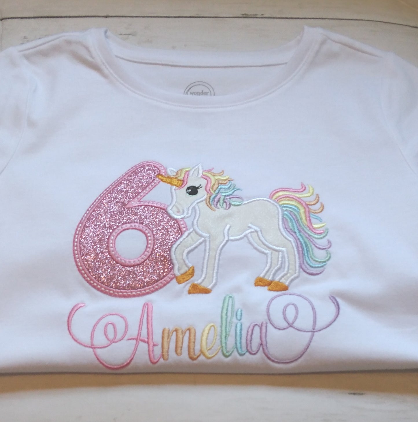 Embroidered Personalized Birthday T-Shirt