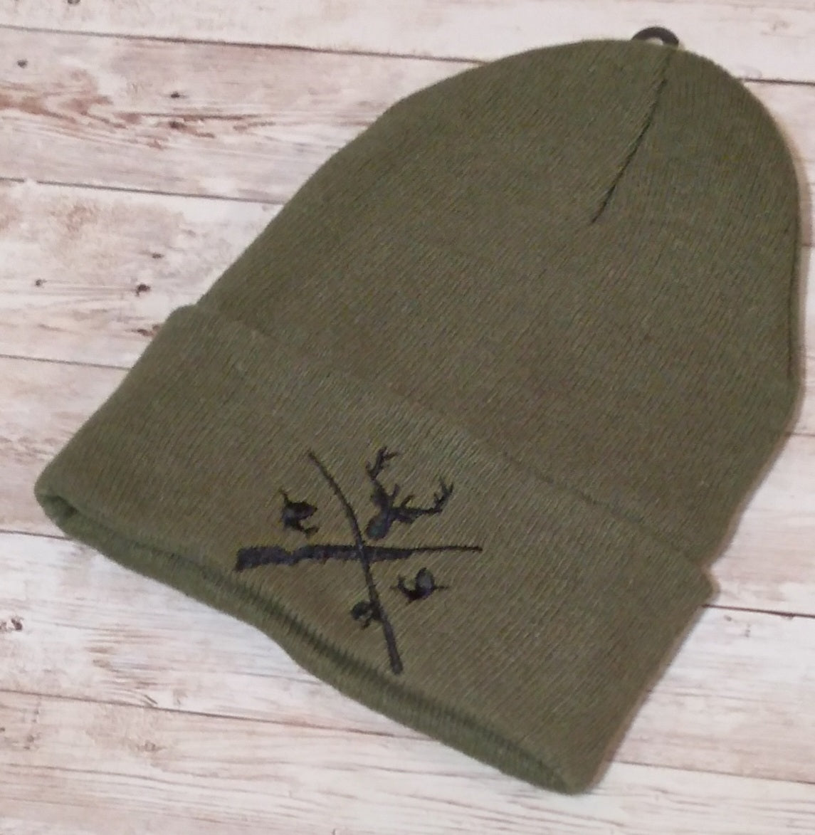 Embroidered Youth Hunting Beanie