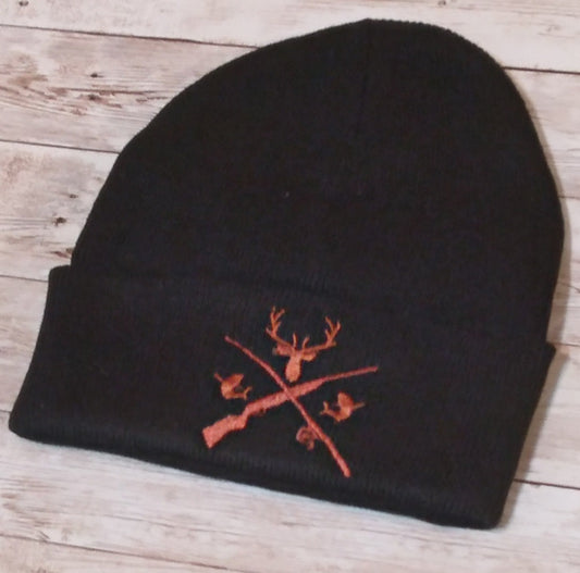 Embroidered Youth Hunting Beanie