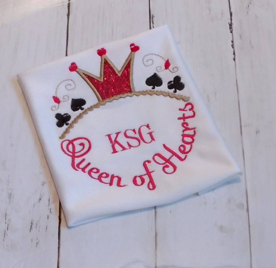 Embroidered Personalized Valentine's T-Shirt