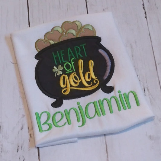 Embroidered Personalized St. Patrick's Day T-Shirt