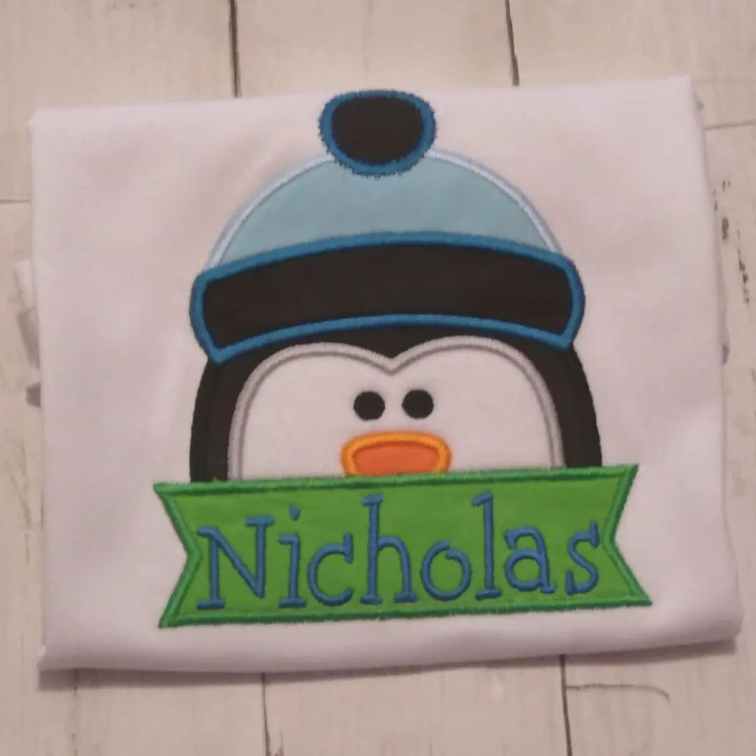 Embroidered Personalized Christmas T-Shirt