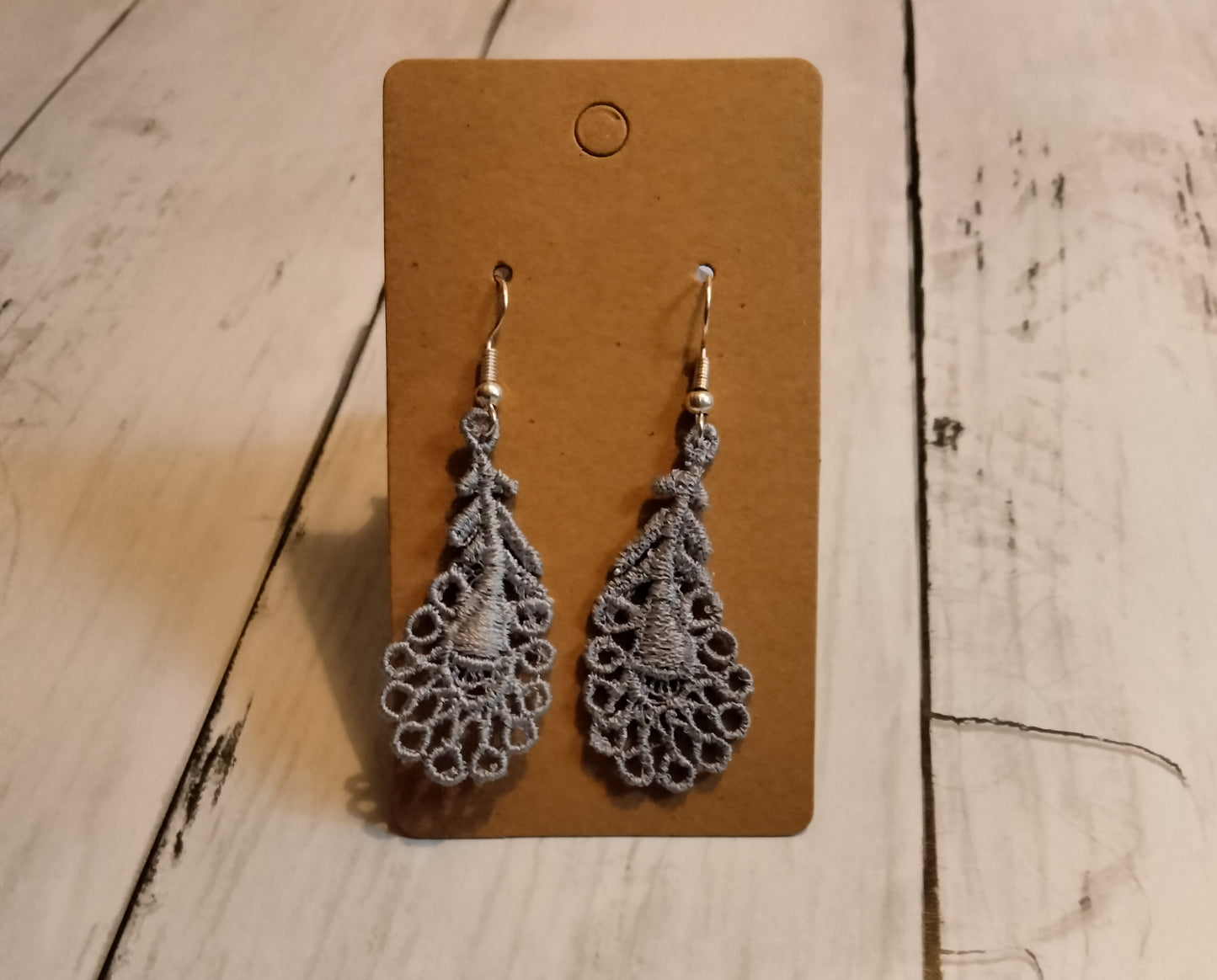 Embroidered Earrings