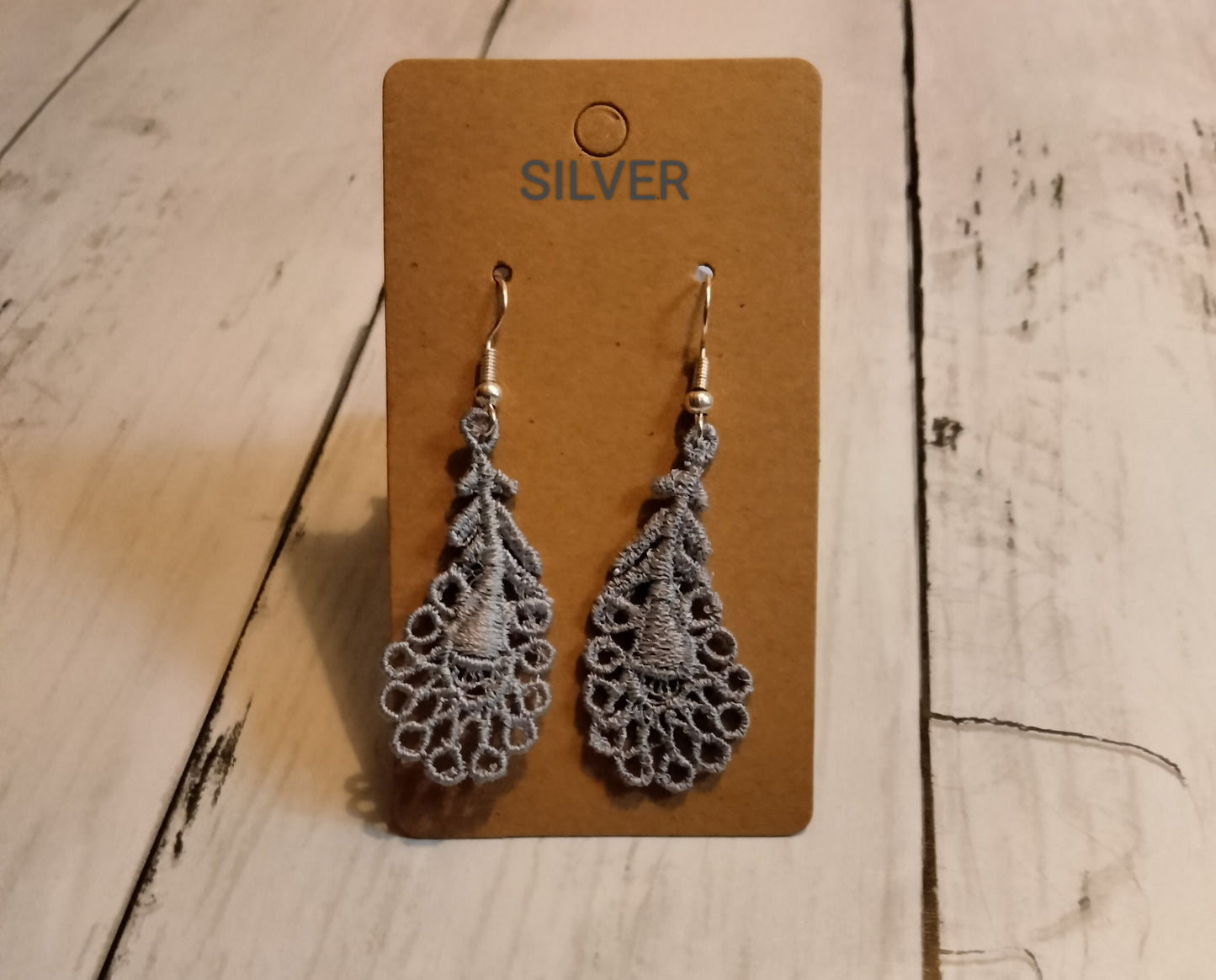 Embroidered Earrings