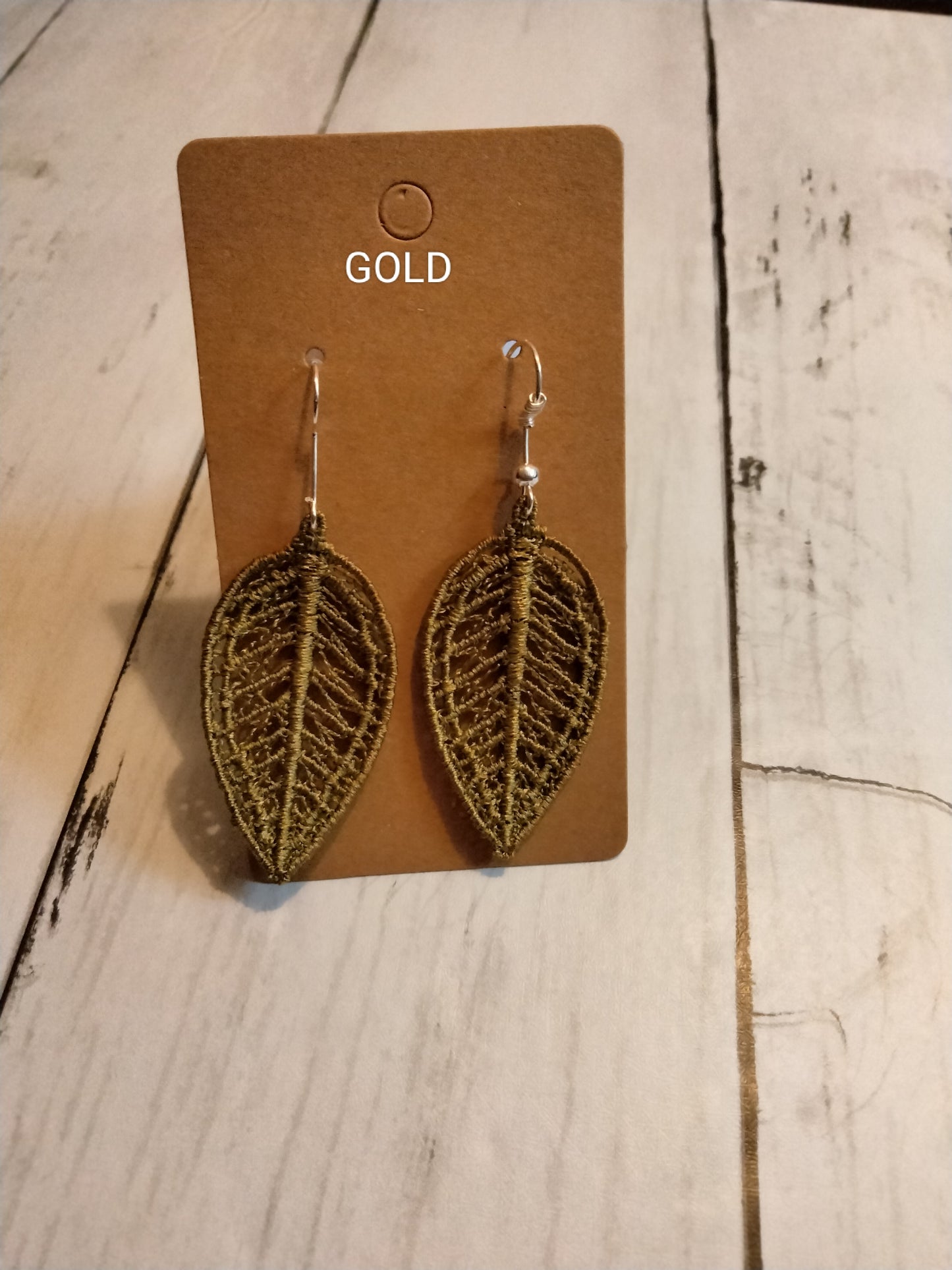 Embroidered Earrings