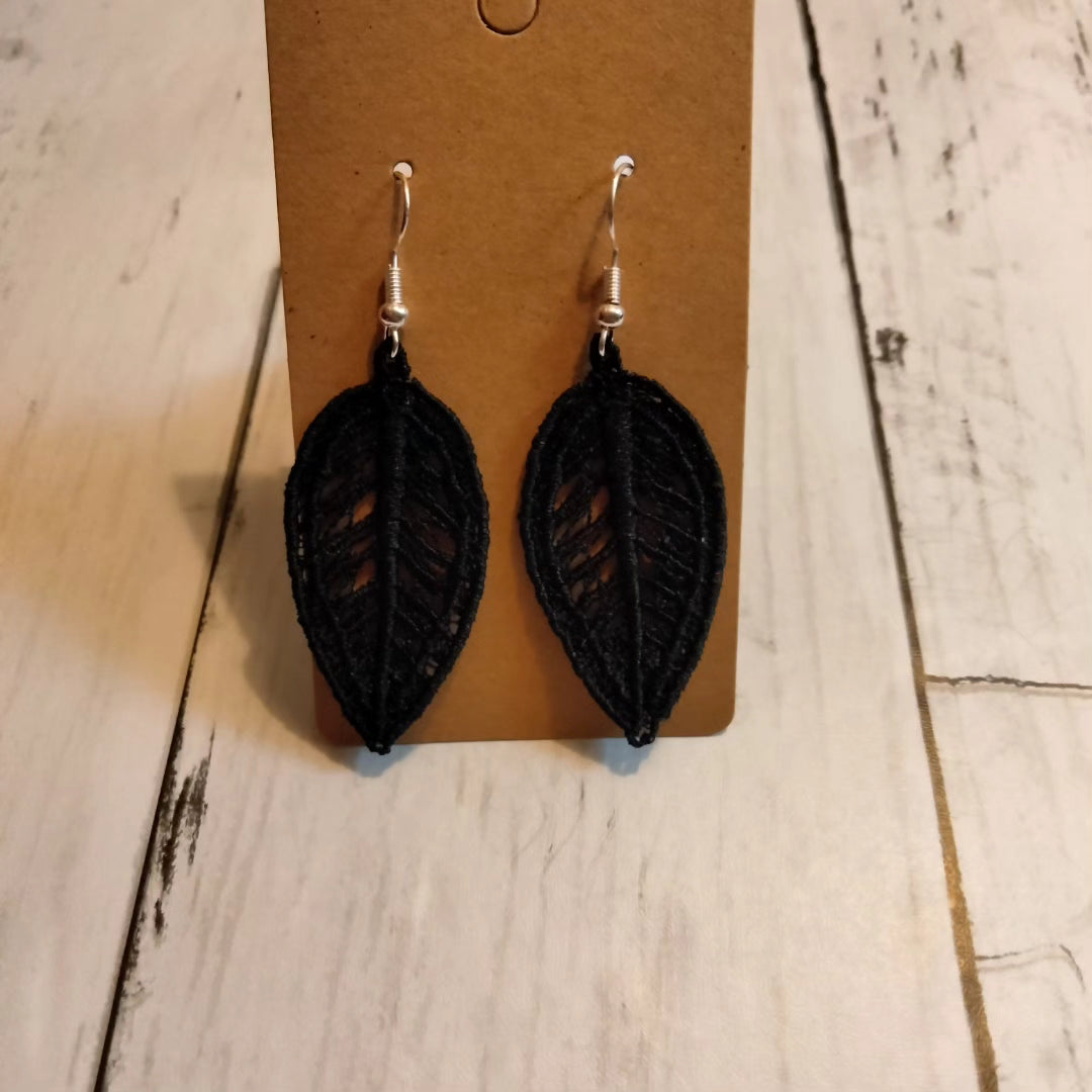 Embroidered Earrings