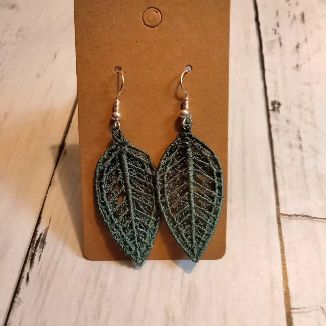 Embroidered Earrings
