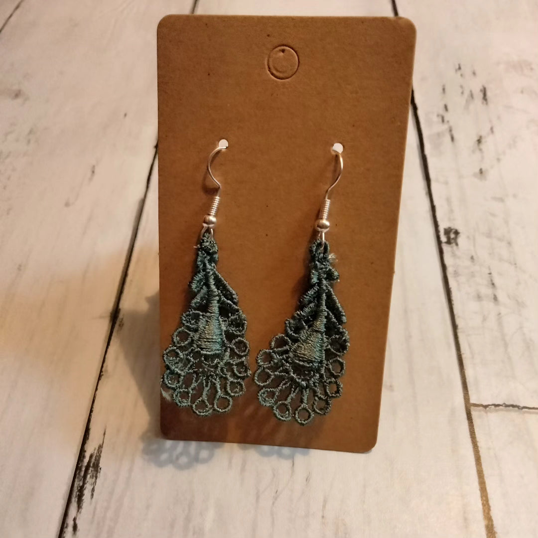 Embroidered Earrings