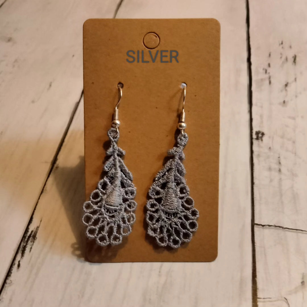 Embroidered Earrings