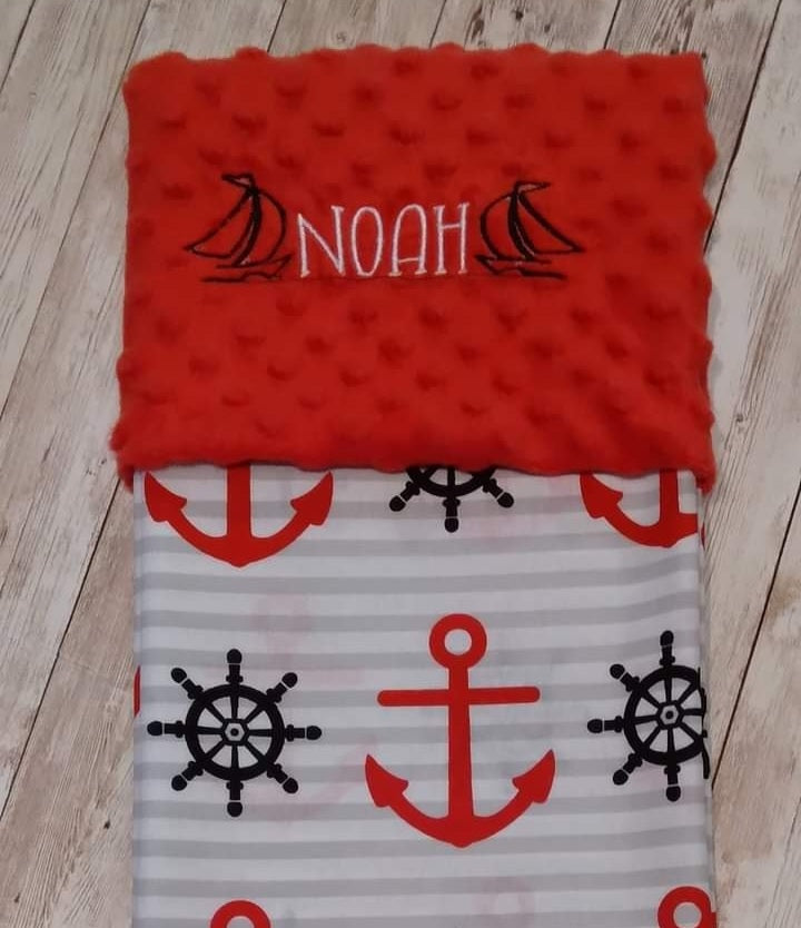 Embroidered Personalized Baby Blanket