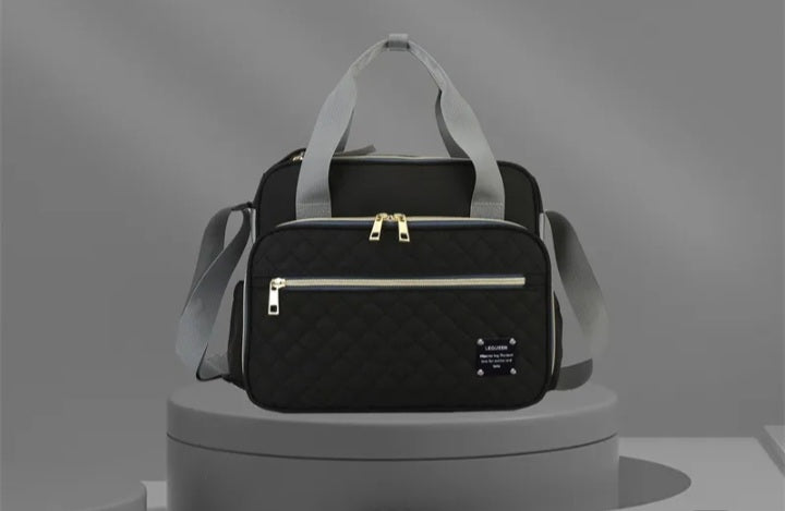 Embroidered Medium Diaper Bag