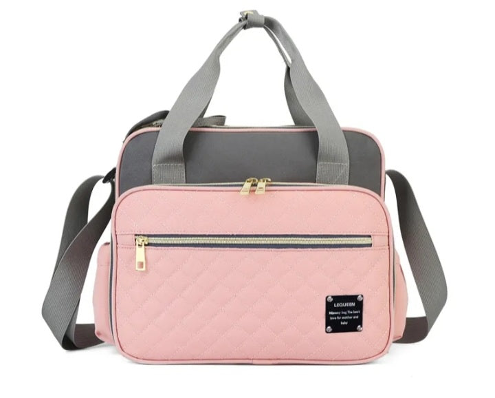 Embroidered Medium Diaper Bag