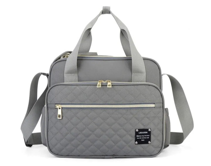 Embroidered Medium Diaper Bag