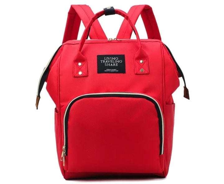 Embroidered Diaper Bag Backpack