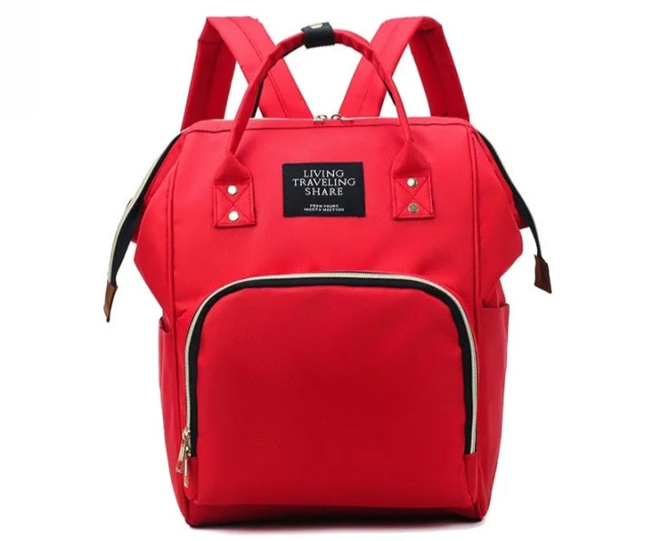 Embroidered Diaper Bag Backpack