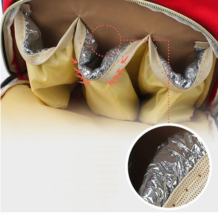 Embroidered Diaper Bag Backpack