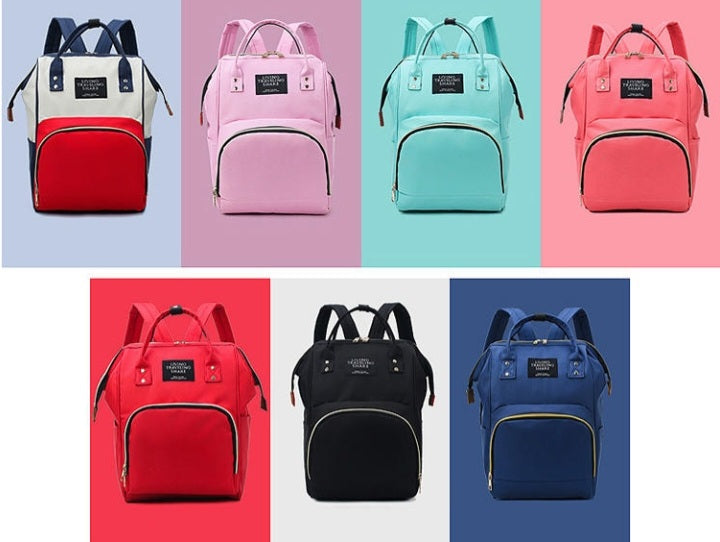 Embroidered Diaper Bag Backpack