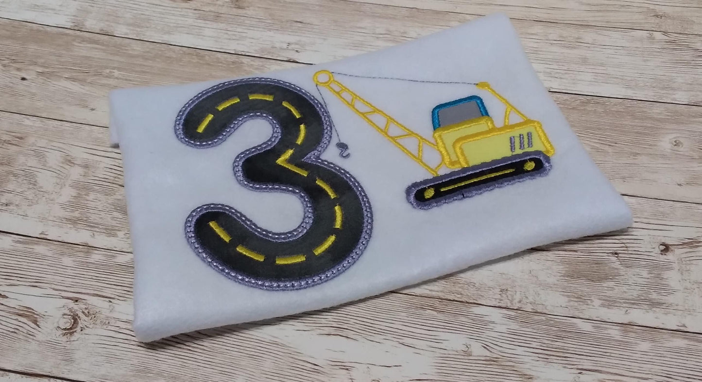 CRANE Birthday Embroidered Kids Shirt