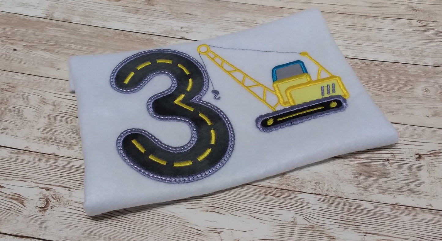 CRANE Birthday Embroidered Kids Shirt