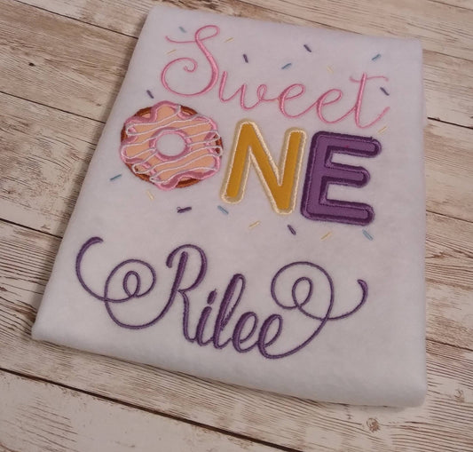 Sweet One Baby Girl Birthday Shirt