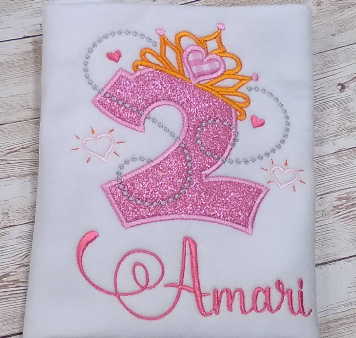 Birthday Girl Princess Tiara Birthday Shirt