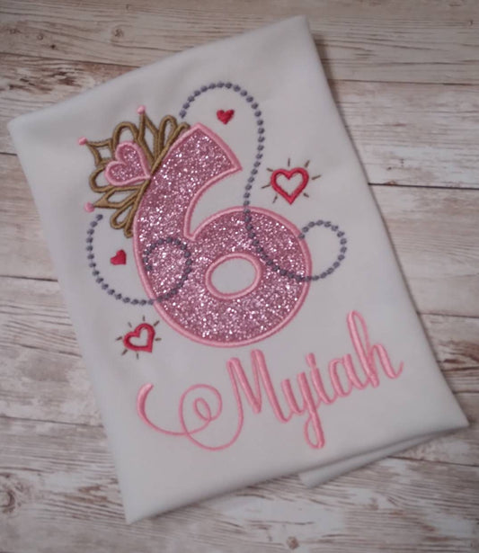 Girl Princess Birthday Shirt