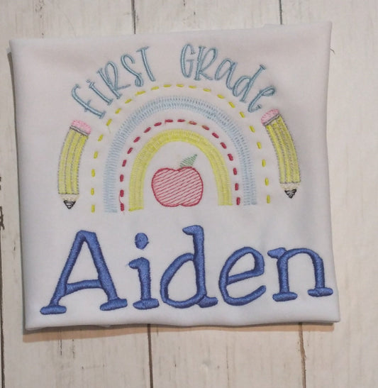 Back to School Embroidered Shirt