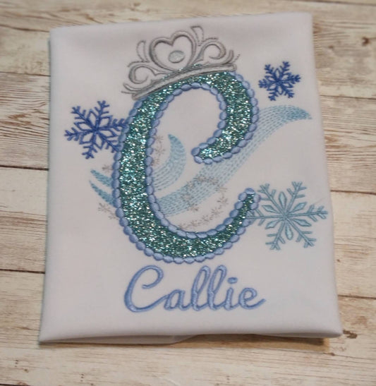 Winter Wonderland Embroidered Personalized Shirt