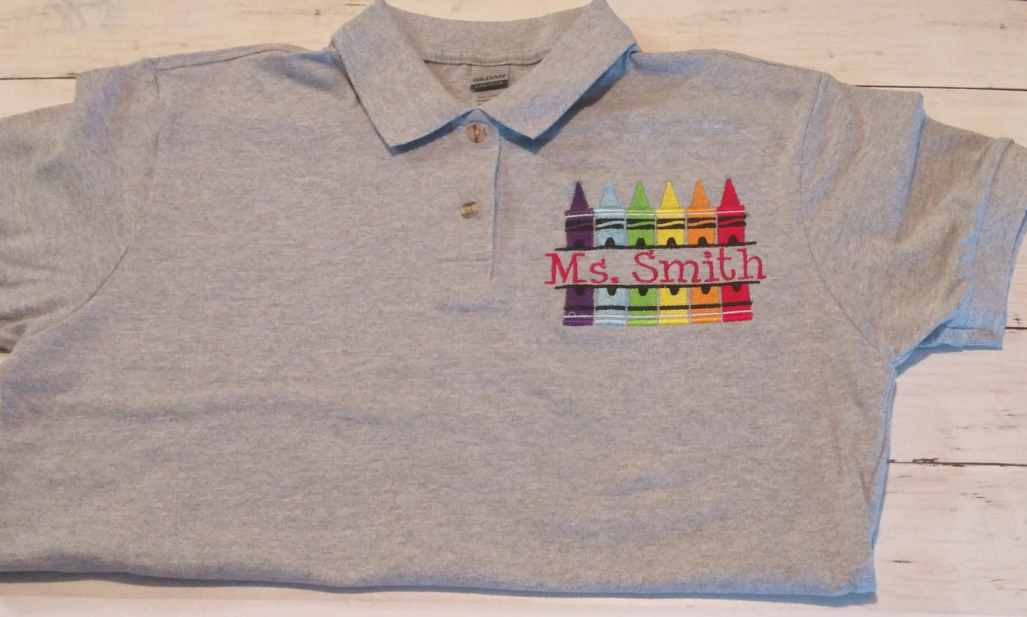 Teacher Personalized Embroidered Polo Shirt