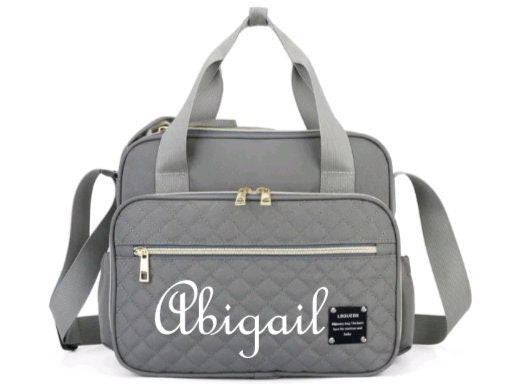 Embroidered Personalized Baby Diaper Bag