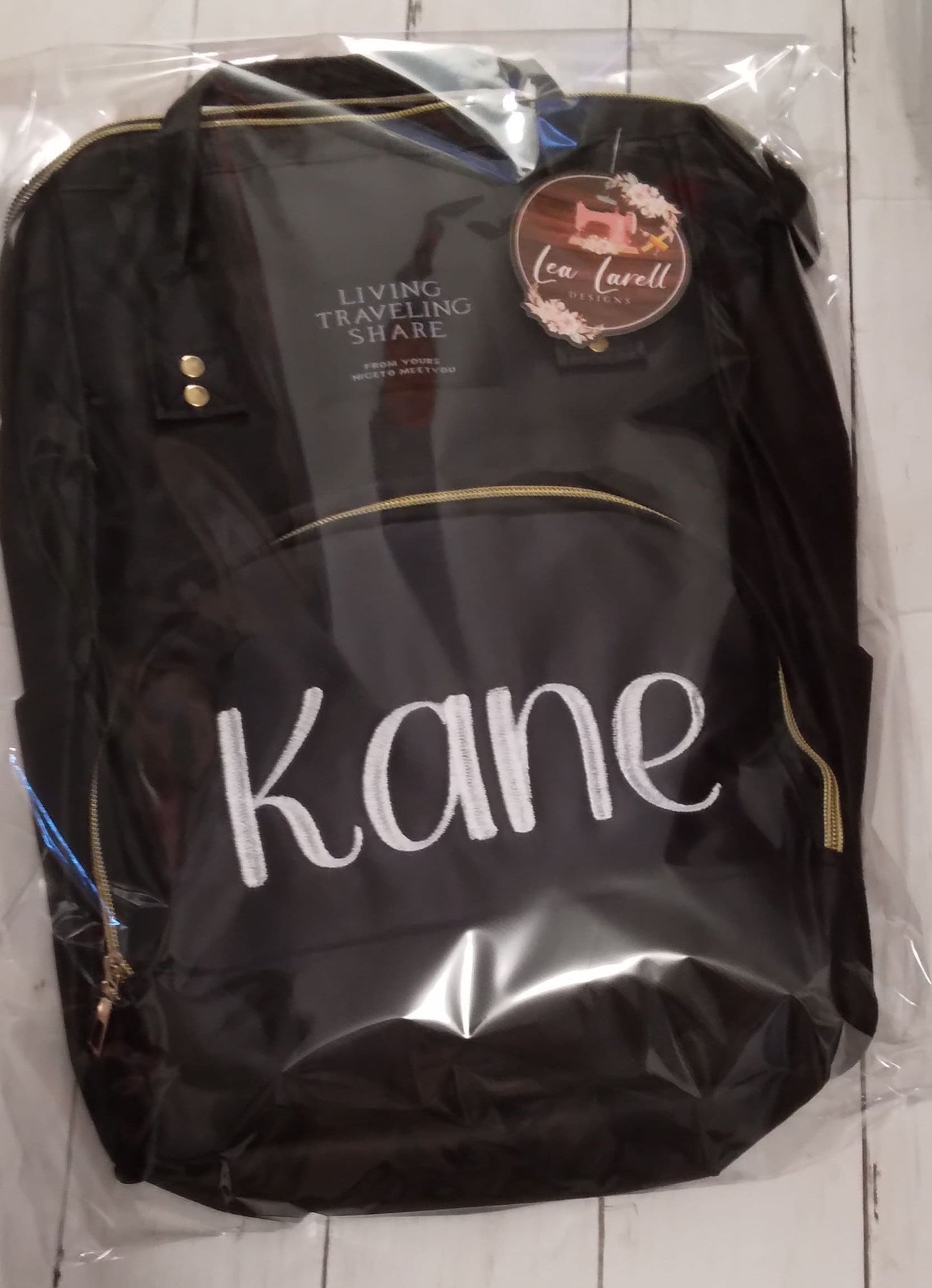 Nautical Theme Embroidered Personalized Newborn Blanket Set with Diaper Bag Backpack