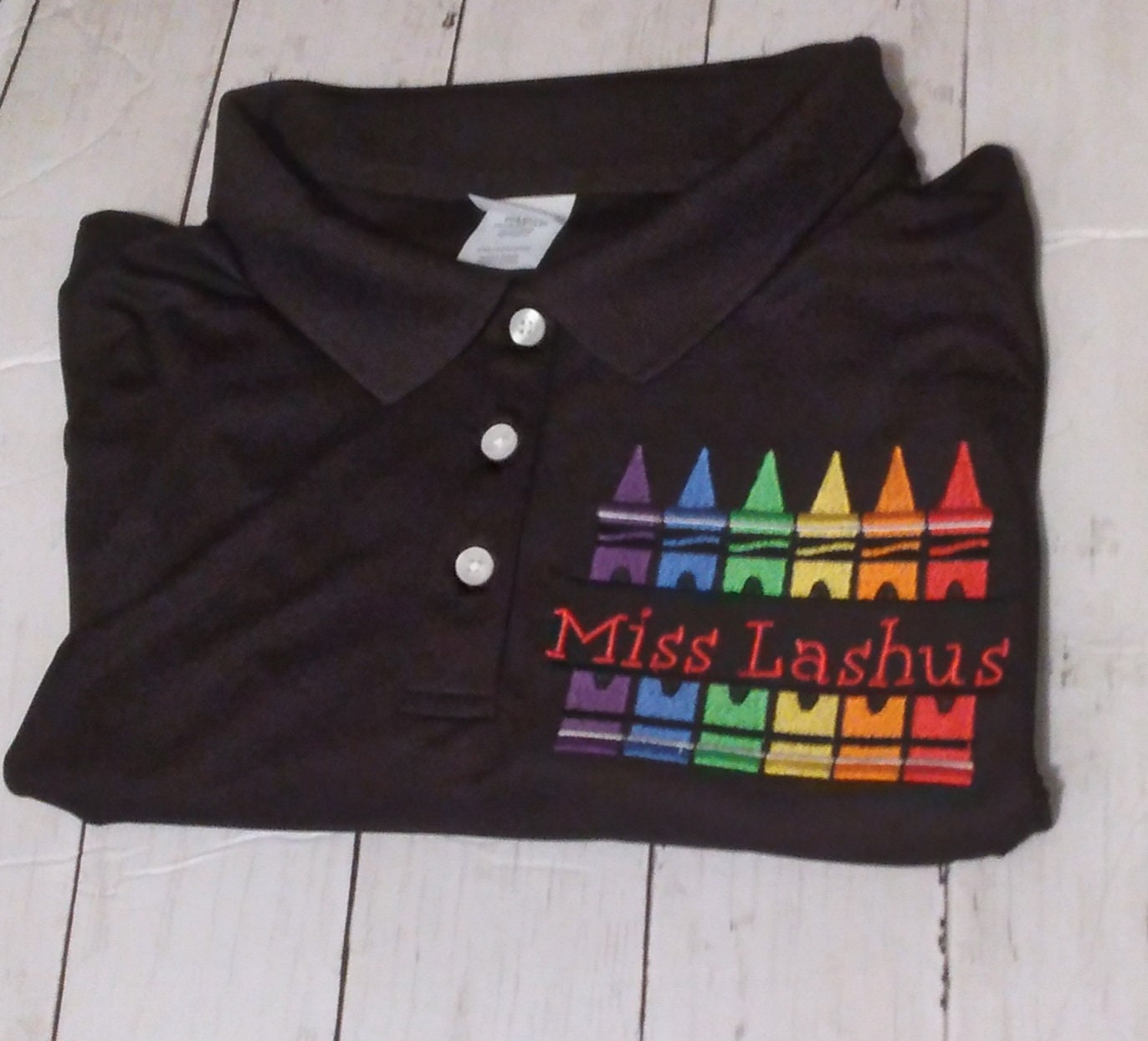 Teacher Personalized Embroidered Polo Shirt