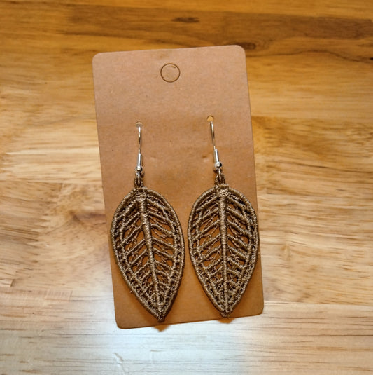 Bridesmaid Embroidered Earrings