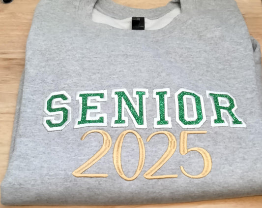Senior 2025 Embroidered Crewneck